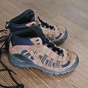 Nevados Boots Cire Mid men's Brown Black Hiking Shoes Size 10.5 Suede